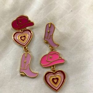 Cowboy theme earrings